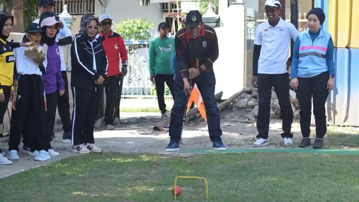 Kadispora Palu Buka Turnamen Gateball 2024 di Lapangan Tavanjuka Tatanga