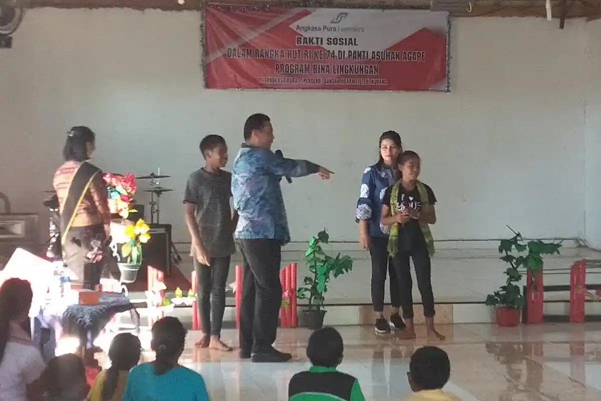PT. Angkasa Pura I Bandara El Tari Kupang Berbagi Kebahagiaan dengan Anak-anak Panti Asuhan Agape