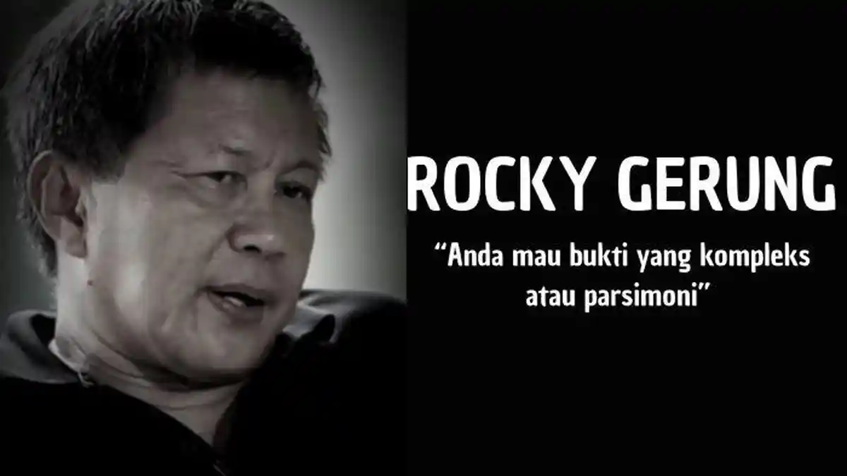 Apa Itu Prinsip Parsimoni? Bahasan Rocky Gerung Bikin Silfester Matutina Bak Cacing Kepanasan 