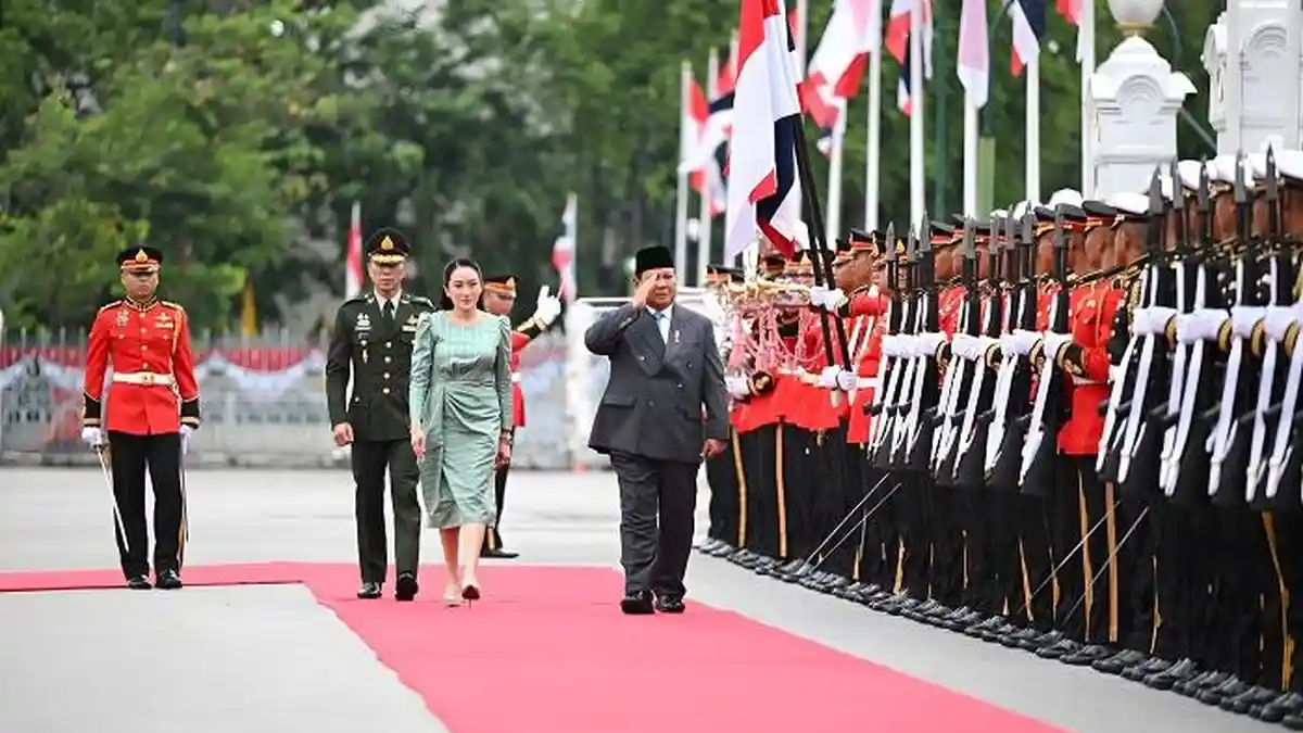 Prabowo Disambut Hangat di Kantor PM Thailand Untuk Gelar Pertemuan Bilateral