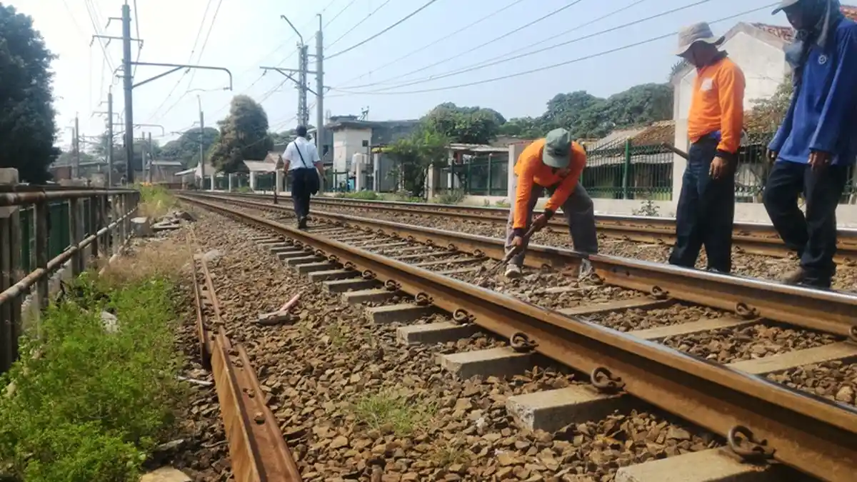 Jalur Stasiun Lenteng Agung-Tanjung Barat Sudah Bisa Dilintasi