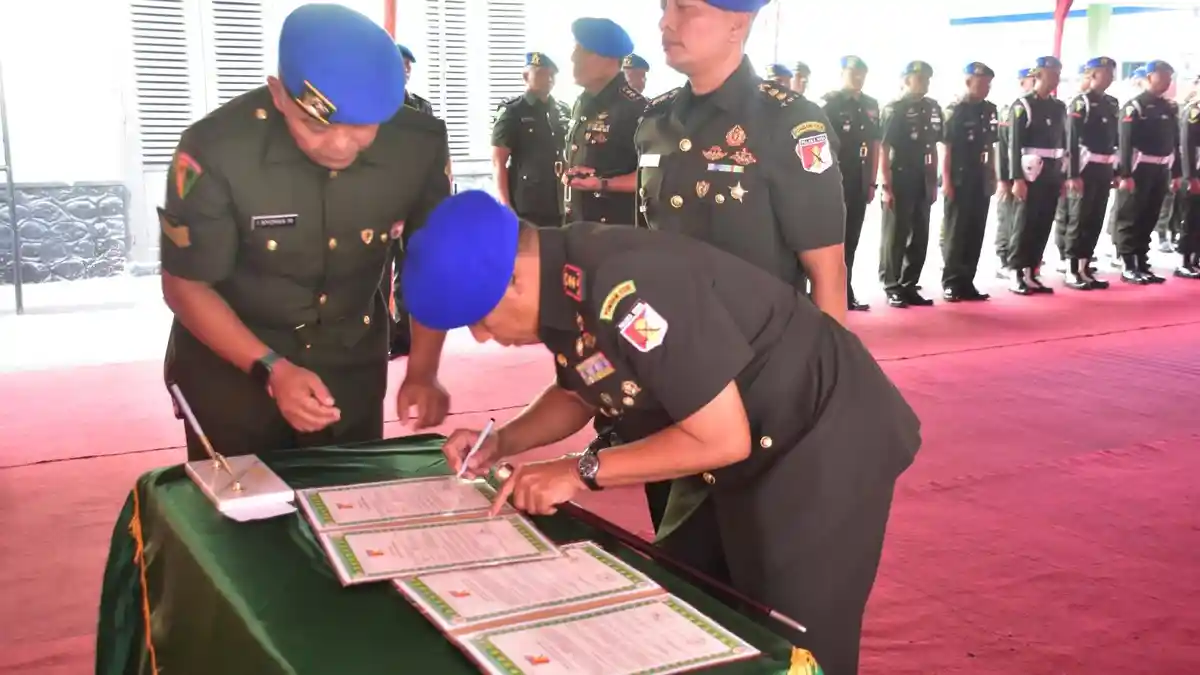 Kolonel Indra Jaya Pimpin Serah Terima Jabatan Dandenpom XIII/2 Palu