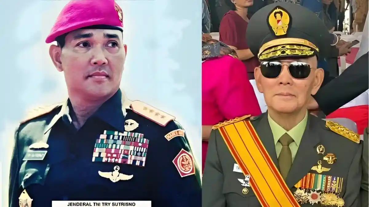 Profil Try Sutrisno, Mantan Wapres Punya Dua Anak Jenderal, Terekam tak Disalami Jokowi