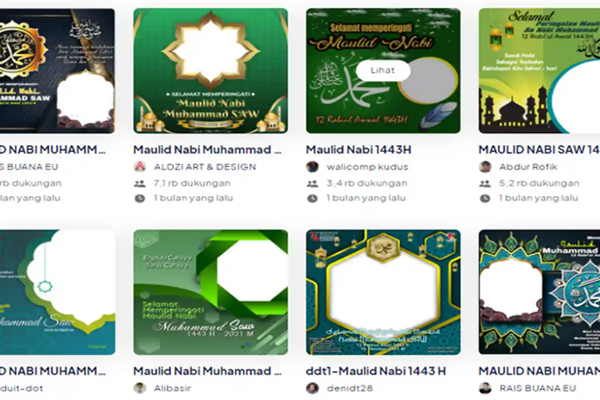 Kumpulan Link Download Twibbon Ucapan Maulid Nabi Muhammad SAW 2021, Bisa Untuk Status WA, FB & IG