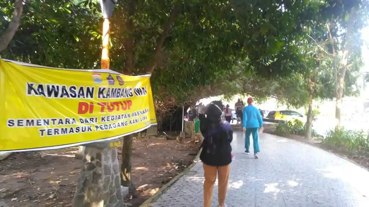 Palembang Masih Zona Merah, Kawasan Kambang Iwak Masih Ditutup