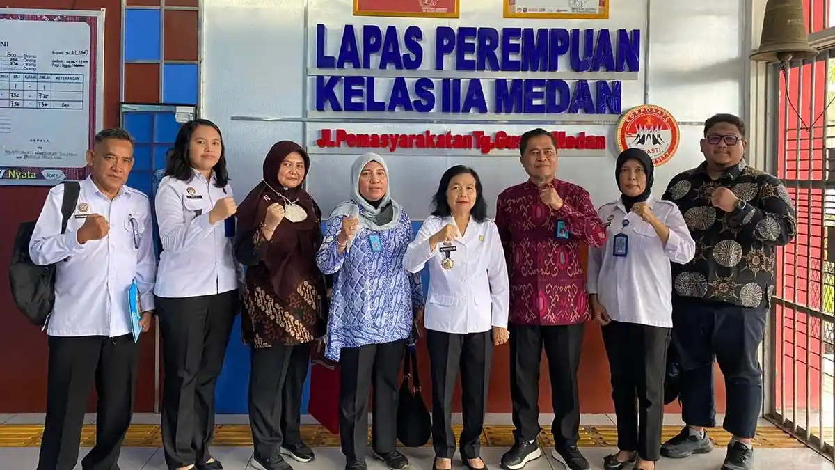 Tim Pelayanan AHU Kemenkumham RI Koordinasi Permohonan Grasi dari WBP Lapas Perempuan Medan