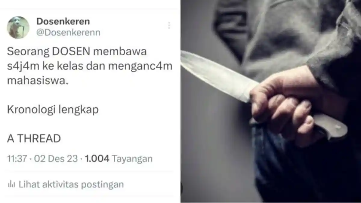 Viral Dosen USU Diduga Bawa Senjata Tajam dan Ancam Mahasiswa di Dalam Kelas, Begini Kronologinya