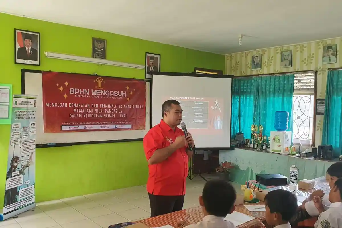 LKBH Belitung Gelar Program BPHN Mengasuh di SD Negeri 17 Tanjungpandan