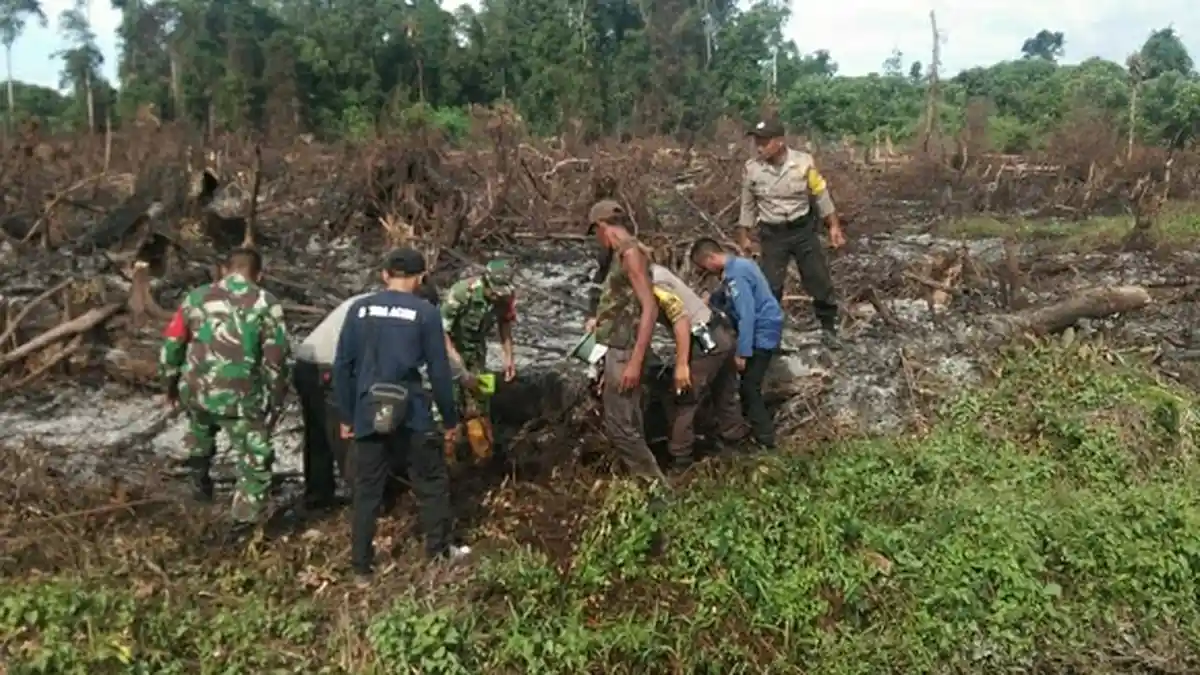 Kebakaran Lahan di Trumon Berhasil Dipadamkan, Ini Imbauan Dandim 0107/Aceh Selatan