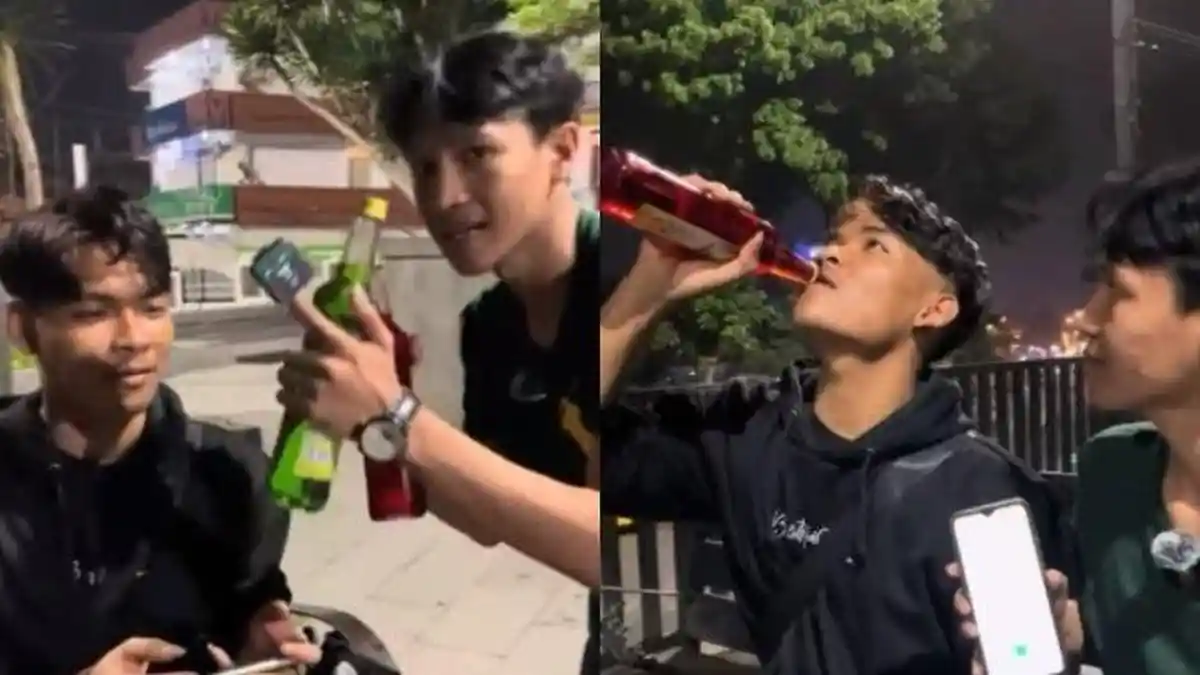 TikTokers Ini Dihujat Warganet Gegara Berikan Tantangan Minum 2 Botol Sirup Tanpa Air Dalam 3 Menit