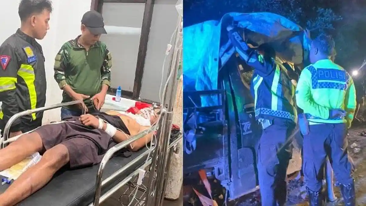 Penyebab Tabrakan Kontainer vs Pickup di Desa Paka Indah Oheo Konawe Utara Diduga Jalan Licin