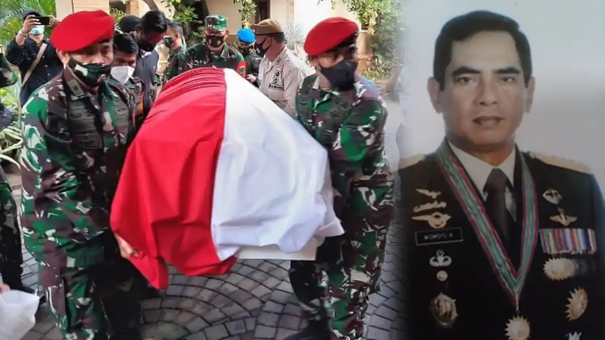 Prajurit Baret Merah Kawal Jenazah Wismoyo Arismunandar, Jenderal Kopassus Dimakamkan Dekat Soeharto