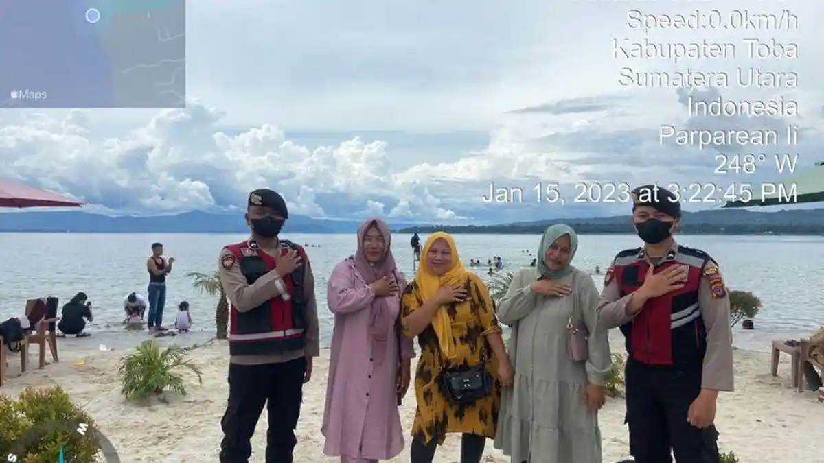 Pamobvit Polres Toba Lakukan Patroli Dialogis di Objek Vital