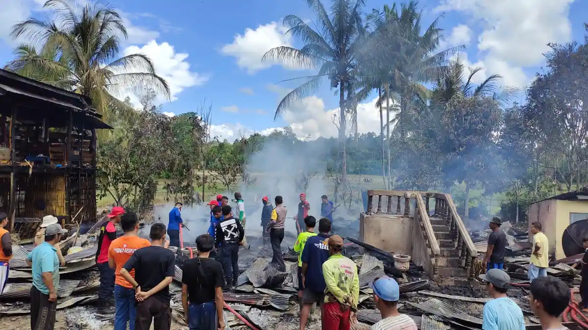 Selain Rumah, Tiga Unit Motor dan Uang Rp 10 Juta Ludes Terbakar di Tapango