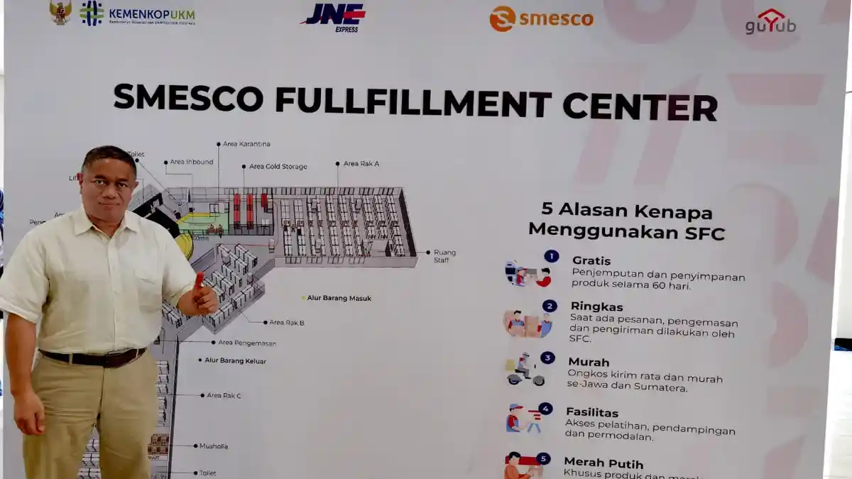 JNE Bersama Smesco Indonesia dan YukBisnis Hadirkan Logistik Murah Bagi UKM 