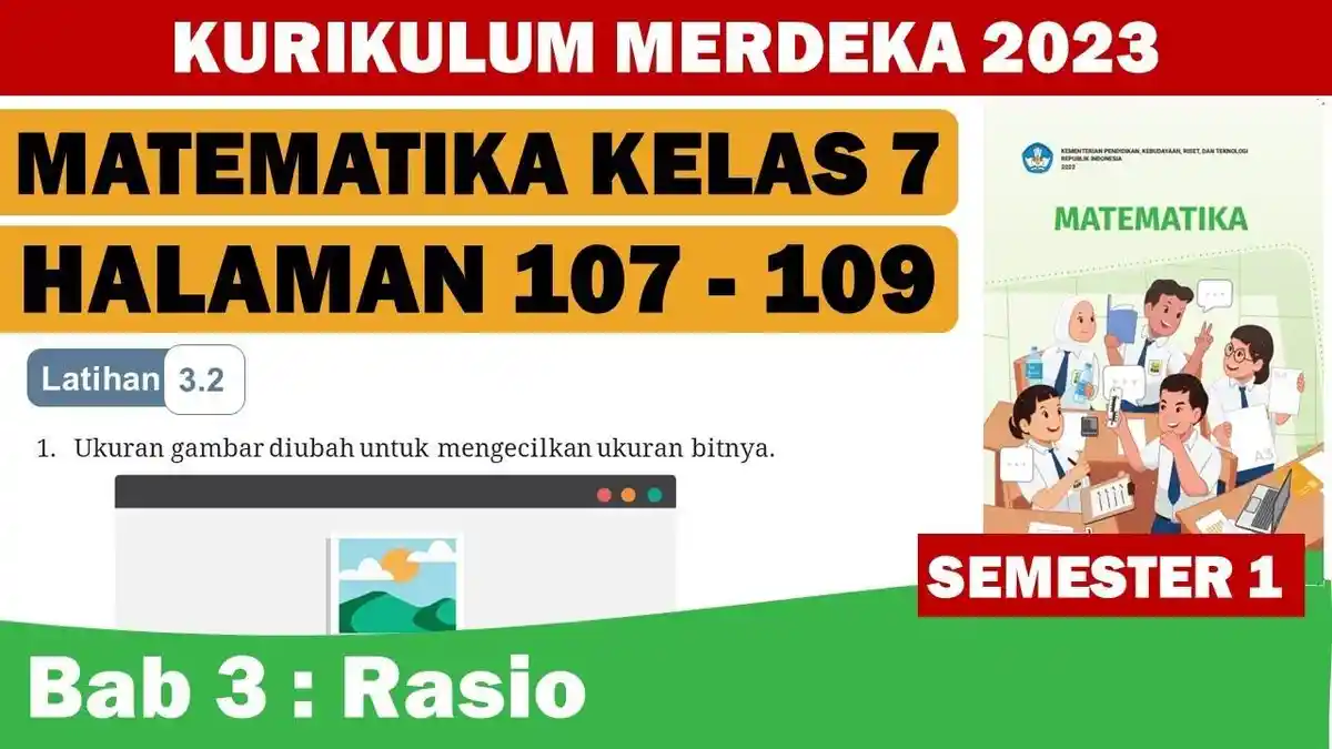 Kunci Jawaban Matematika kelas 7 Halaman 107-109: Apa yang Dimaksud dengan Rasio?