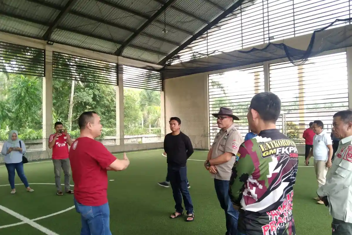 Matangkan Kesiapan Porprov Sulawesi Utara, Bupati Bolaang Mongondow Limi Mokodompit Tinjau Lokasi