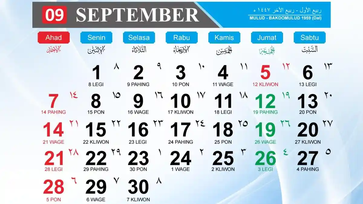Apakah Hari Ini Libur? Cek Jumat 5 September 2025 Libur Apa, Info Terkini Maulid Nabi 1447 Hijriah