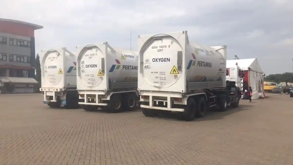 PT Pertamina Siapkan 27 ISO Tank Oksigen untuk Atasi Krisis Oksigen