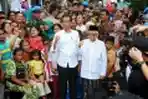 Jokowi-Maaruf Amin Sampaikan Kemenangannya dalam Pilpres 2019 di Tengah Warga