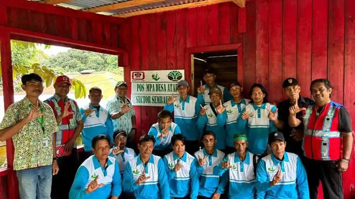 PT Adindo Hutani Lestari Perkuat Kesiapsiagaan Karhutla Bersama Masyarakat Desa Atap Nunukan