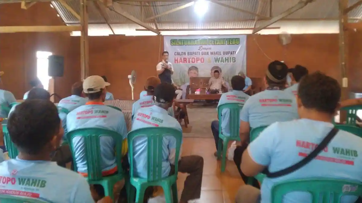 Petani Tebu Kudus Dukung Hartopo-Mawahib, Minta Tuntaskan Masalah Pupuk hingga KUT