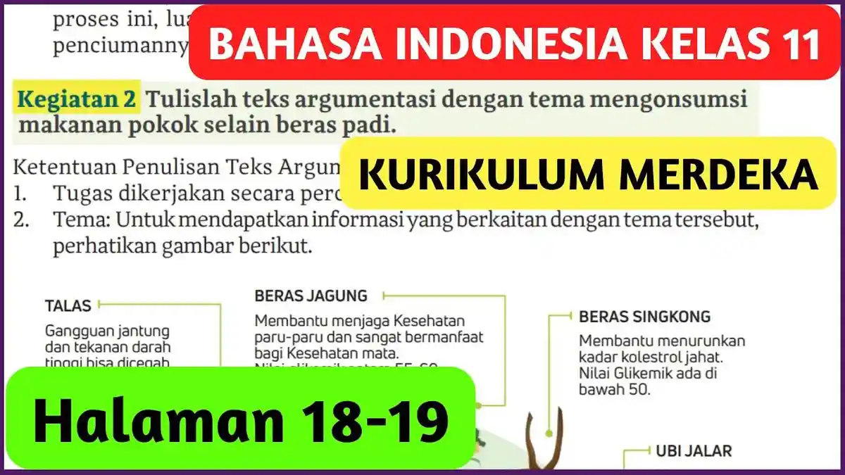 Kunci Jawaban Bahasa Indonesia Kelas 11 Halaman 18 dan 19 K Merdeka ...