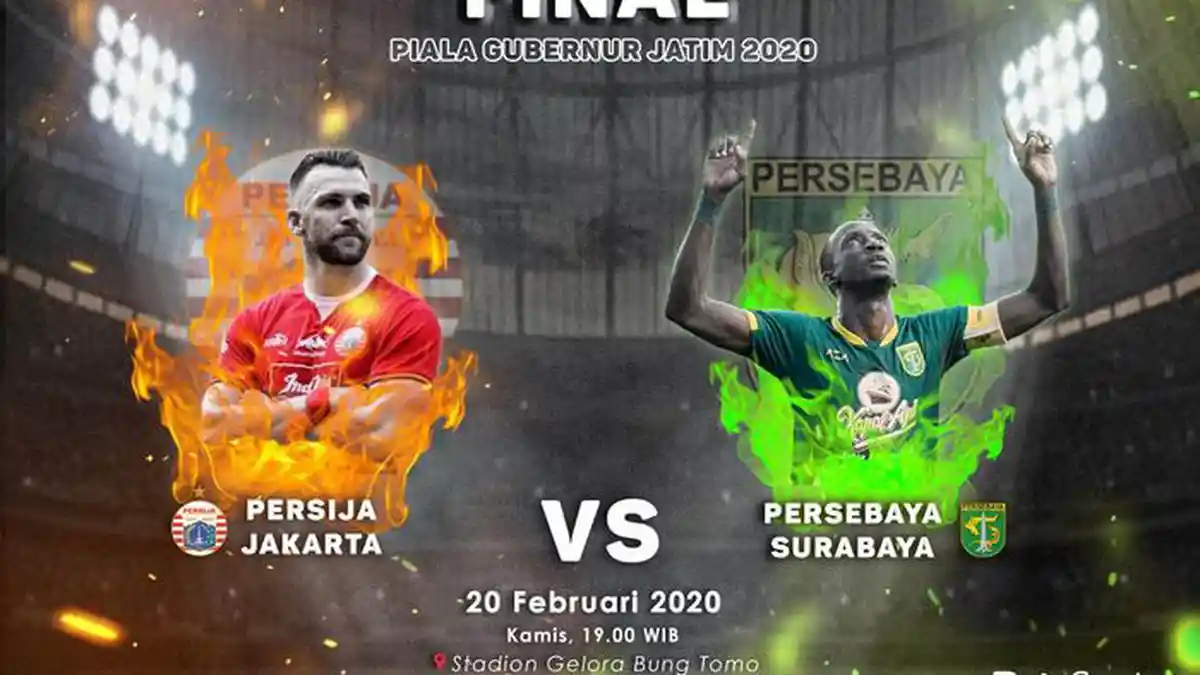 Live Streaming MNCTV Persebaya vs Persija Final Piala Gubernur Jatim 2020