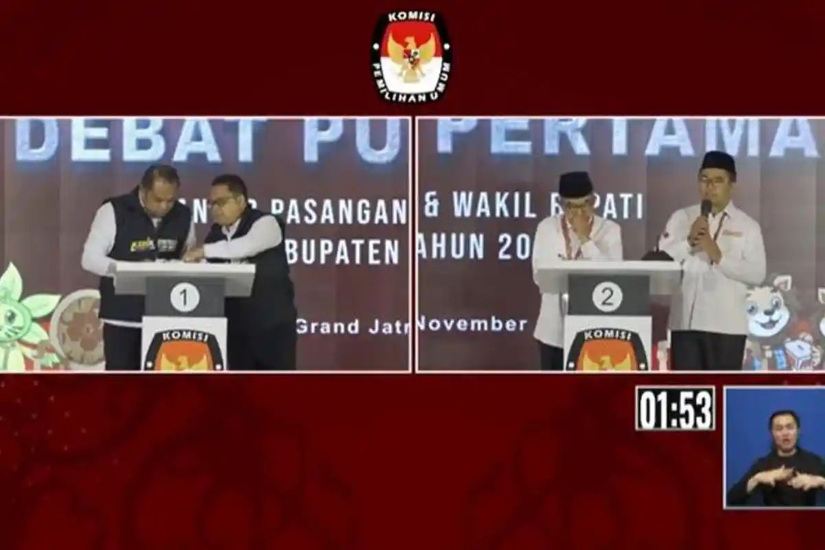 Debat Pilkada Kutim 2024, Ardiansyah-Mahyunadi Tanya soal Program Rumah DP 0 Persen Kasmidi-Kinsu