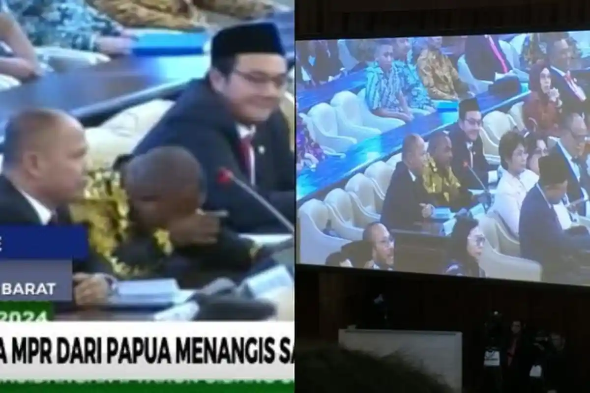 Teringat Konflik di Papua, Anggota DPR RI Asal Papua Menangis Terisak Saat Sidang Paripurna Memanas