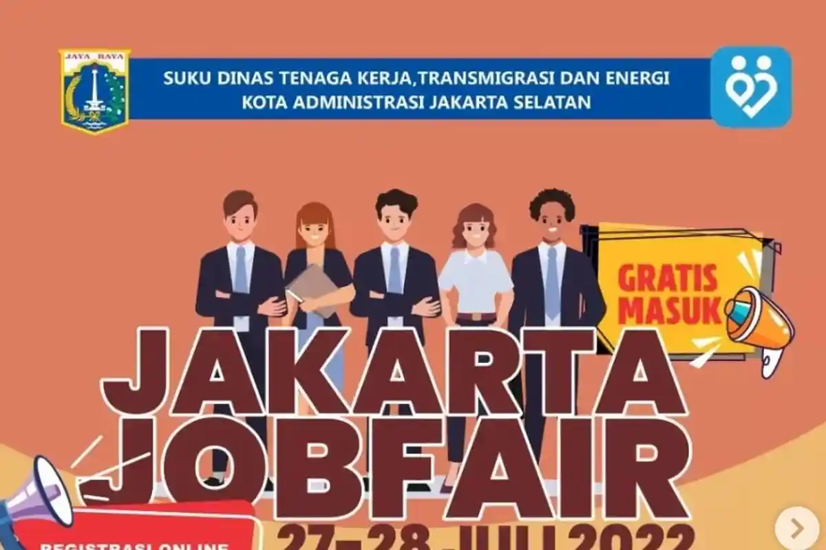 KABAR GEMBIRA, Jakarta Job Fair 2022 Sudah Dibuka! Ada 200 Perusahaan Buka Lowongan Kerja, Gratis