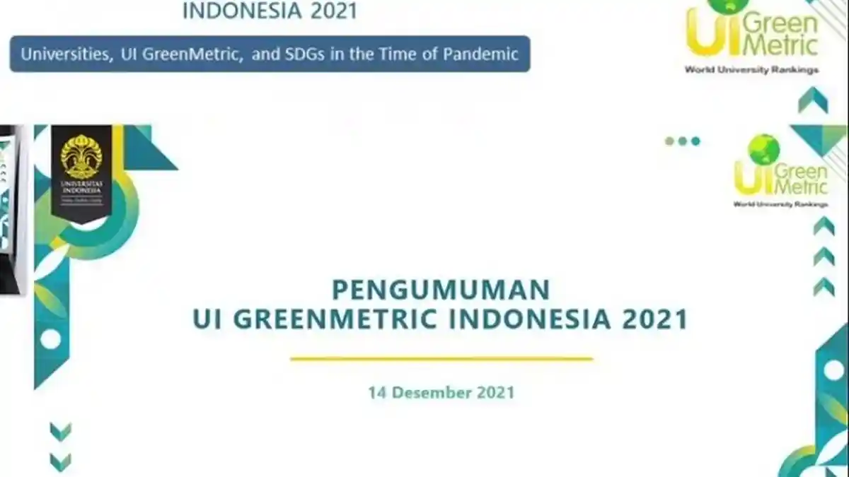 Ini 10 Universitas Paling Lestari di Indonesia Versi UI GreenMetric 2021