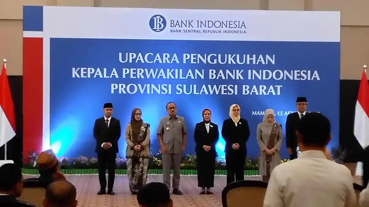Resmi Dikukuhkan,Kepala BI Sulbar Eka Putra Budi, Siap Dorong Ekonomi di Sektor Pertanian dan UMKM