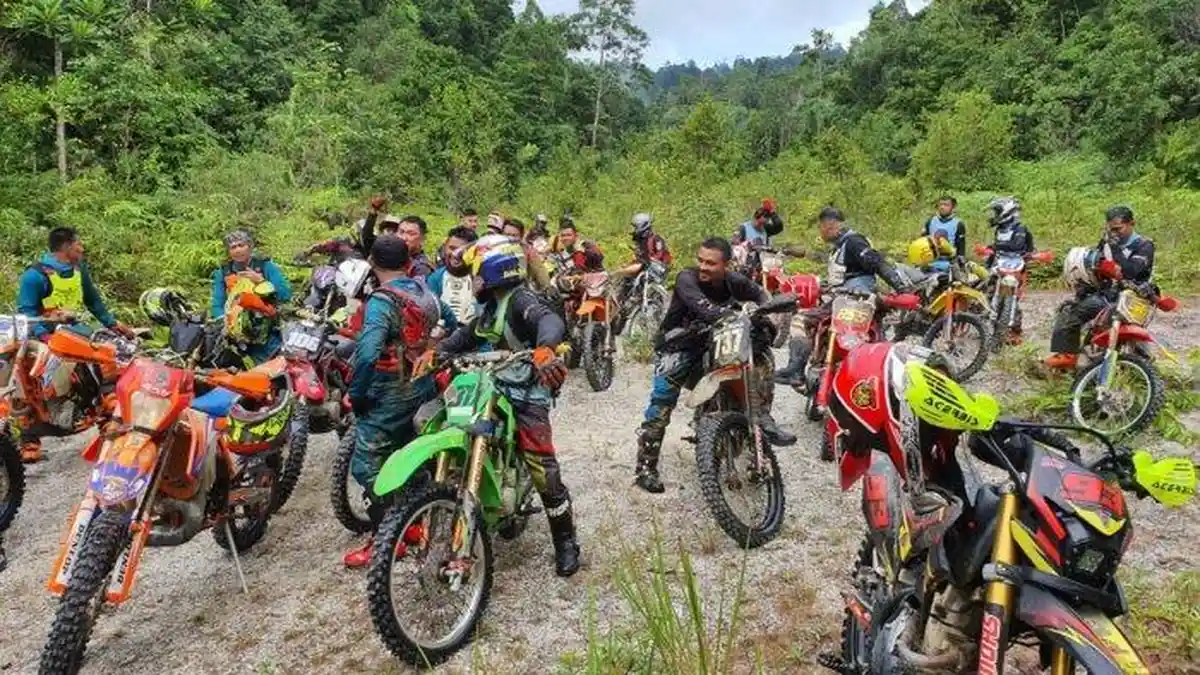 Pecinta Motor Trail Malaysia Bakal Libas Jalanan Lingga