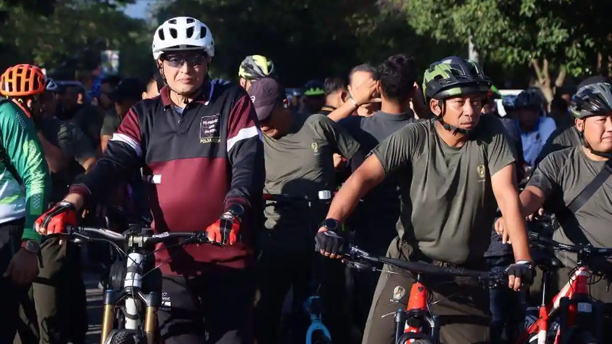 Sinergisitas TNI-Polri, Kapolda Aceh dan Pangdam IM Gowes serta Mancing Bersama