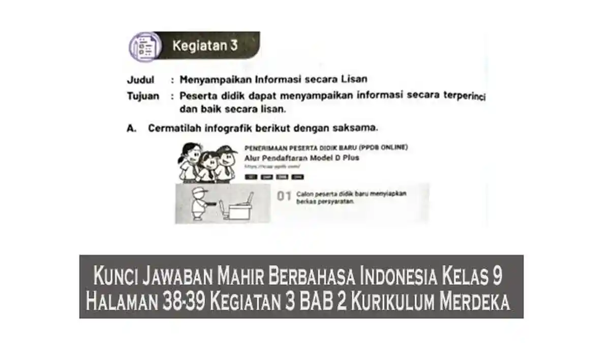 Kunci Jawaban Mahir Berbahasa Indonesia Kelas 9 Halaman 38-39 Kegiatan 3 BAB 2 Kurikulum Merdeka - Tribunpekanbaru.com
