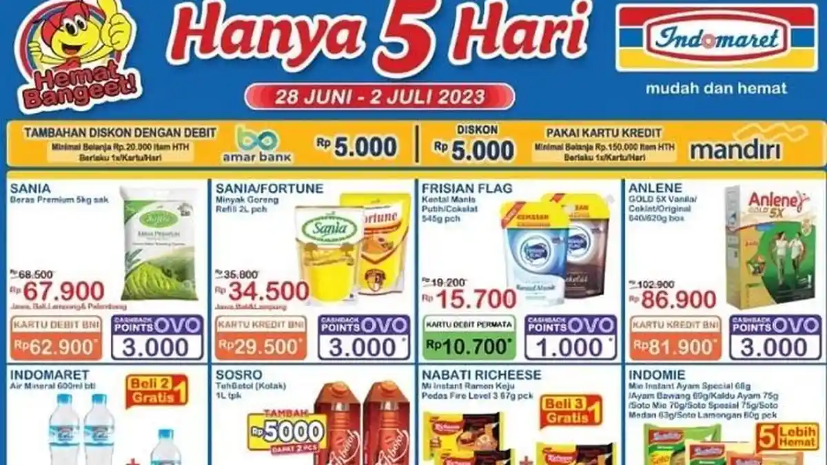 KATALOG Promo JSM Indomaret 30 Juni 2023 Bumbu Masak Sabun Cuci Piring Irit, Diskon Gopay