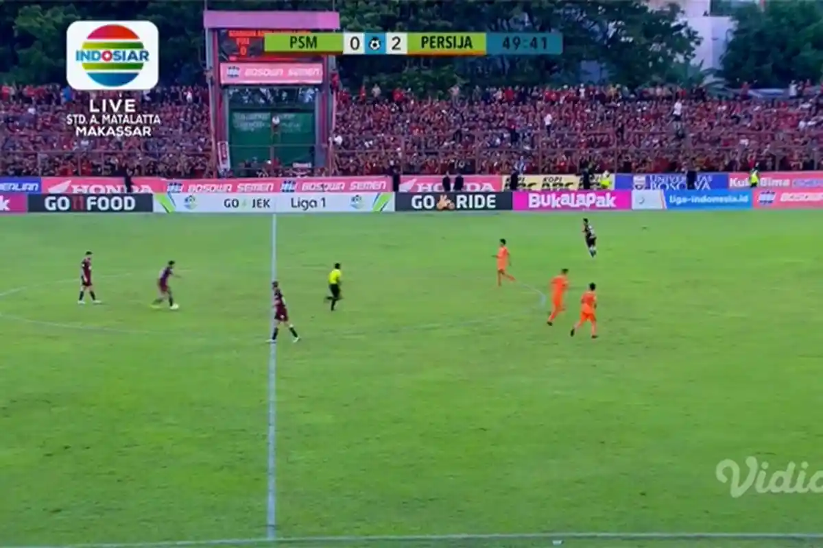 LIVE STREAMING PSM Makassar Vs Persija Jakarta, Persija Unggul Sementara 0-2