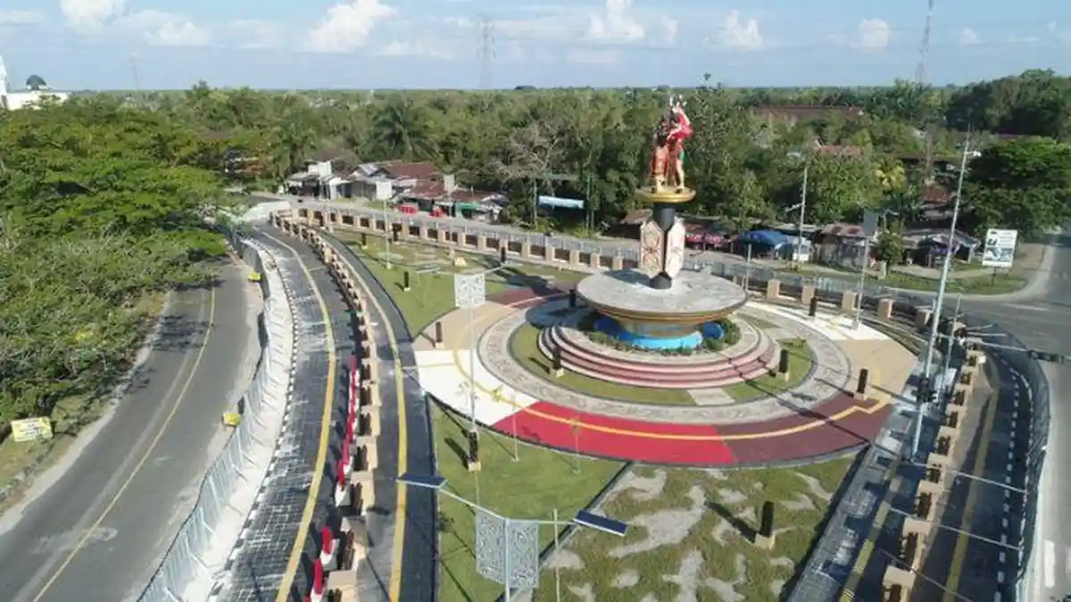 Setelah Renovasi, Bundaran Mahir Mahar Kini Jadi Tugu Selamat Datang yang Ideal
