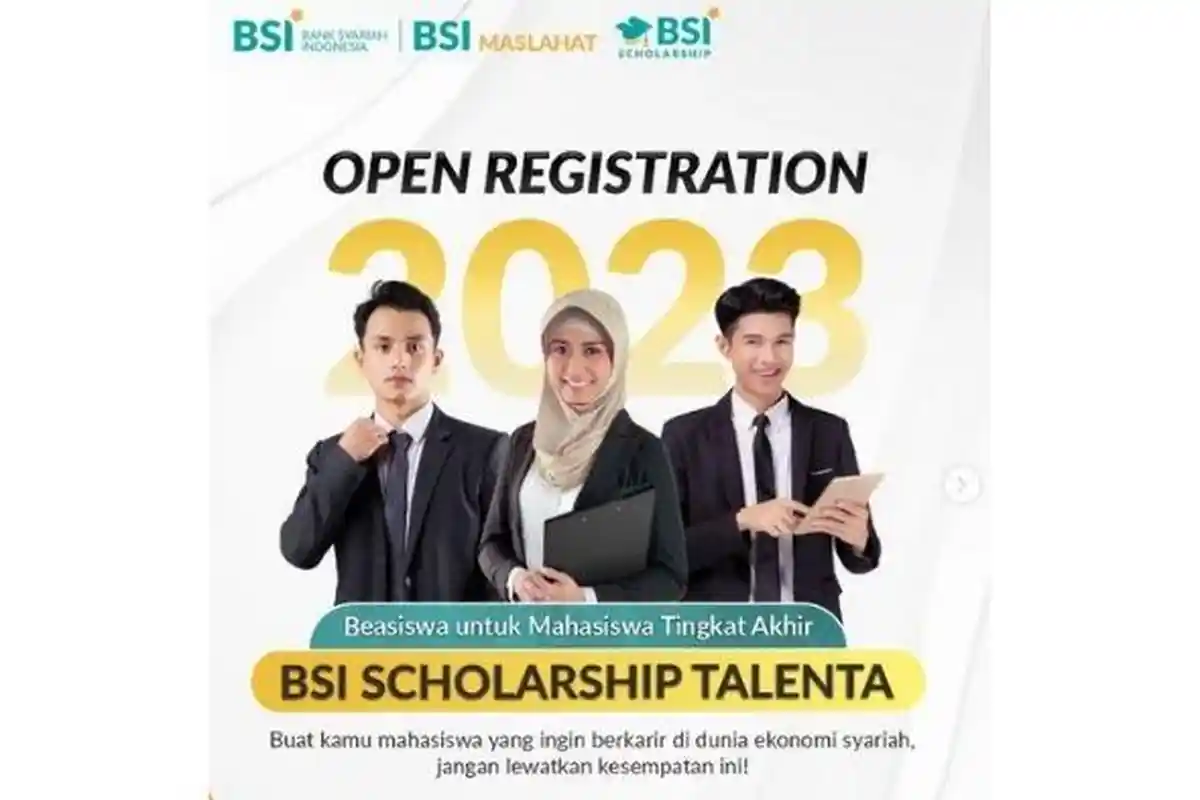 Link Pendaftaran Beasiswa BSI Talenta 2023 untuk Mahasiswa Semester 7 Lengkap Syaratnya