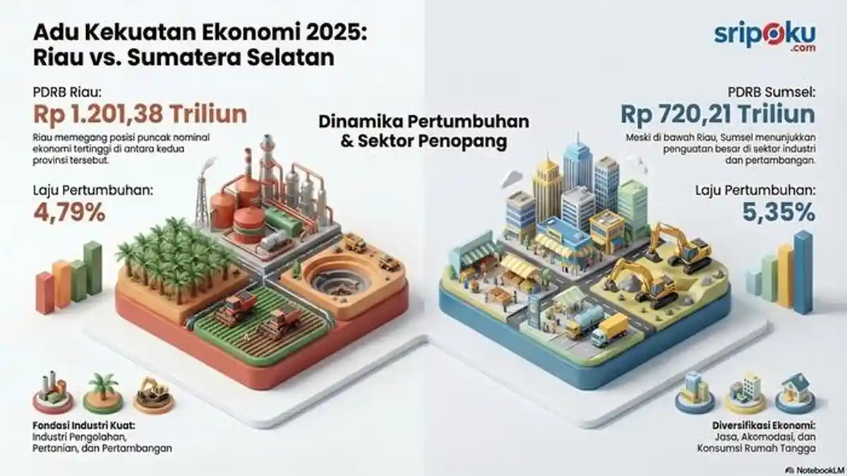Riau vs Sumatera Selatan Adu Kekayaan dan Kekuatan Ekonomi 2025 ...