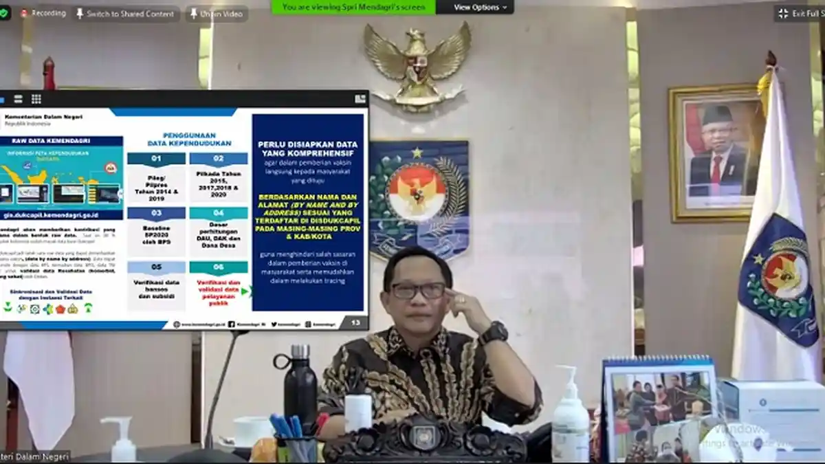 Mendagri: Perlu Percepatan dan Keserempakan Vaksinasi Agar Terbangun Herd Immunity
