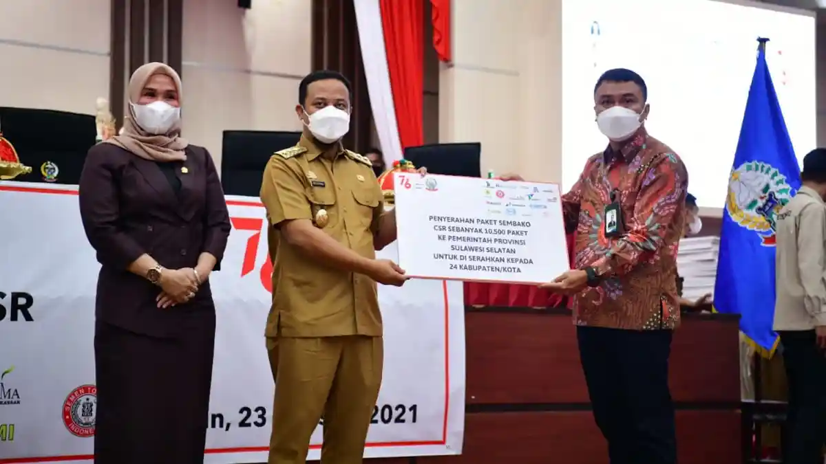 Plt Gubernur Sulsel Minta Bantuan 10 Ribu Paket Sembako ke 24 Daerah Tepat Sasaran