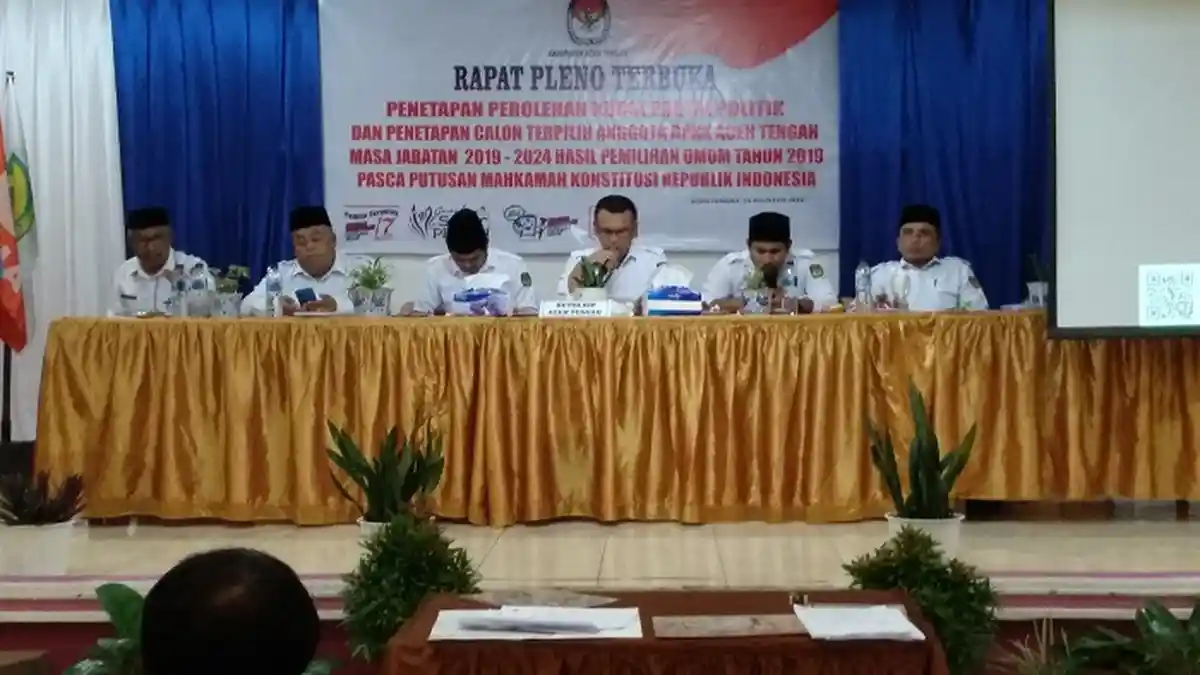 KIP Tetapkan 30 Calon Anggota DPRK Aceh Tengah Terpilih