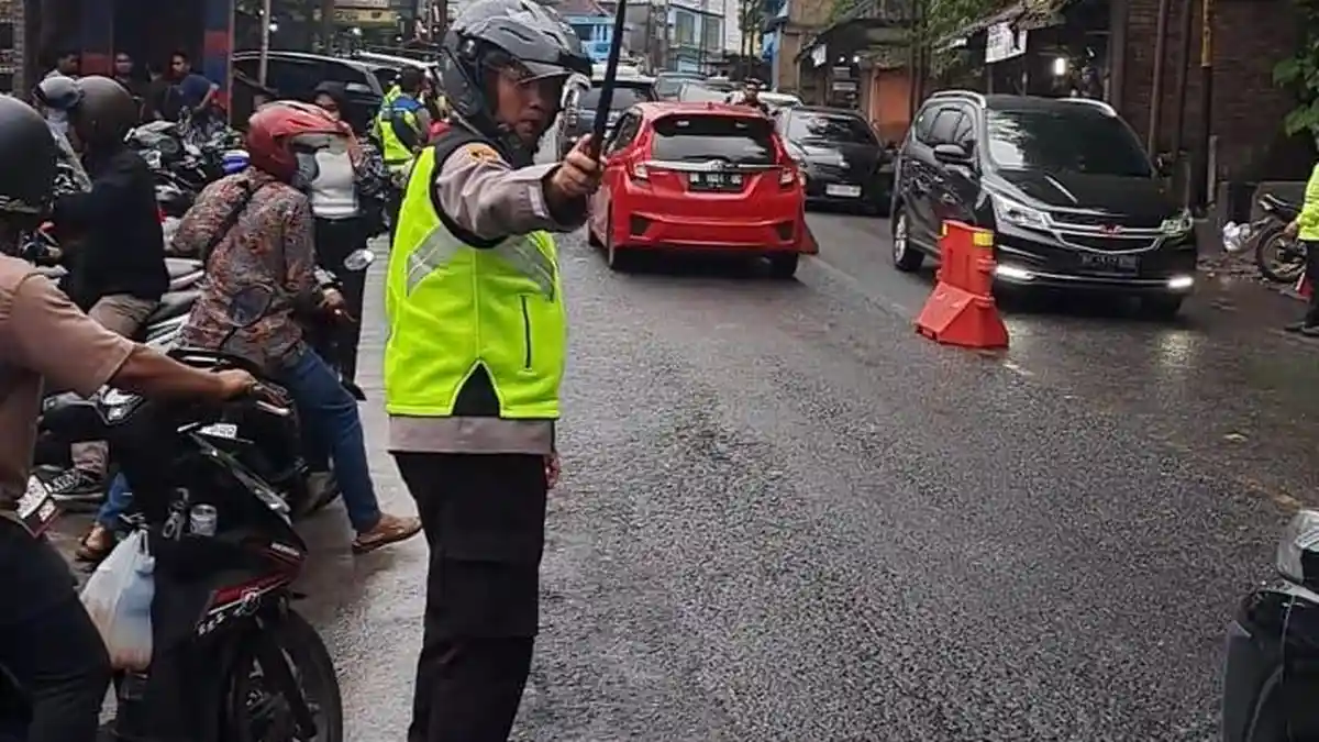 H+2 Lebaran, Kapolres Karo Patroli Bermotor di Jalur Wisata Berastagi