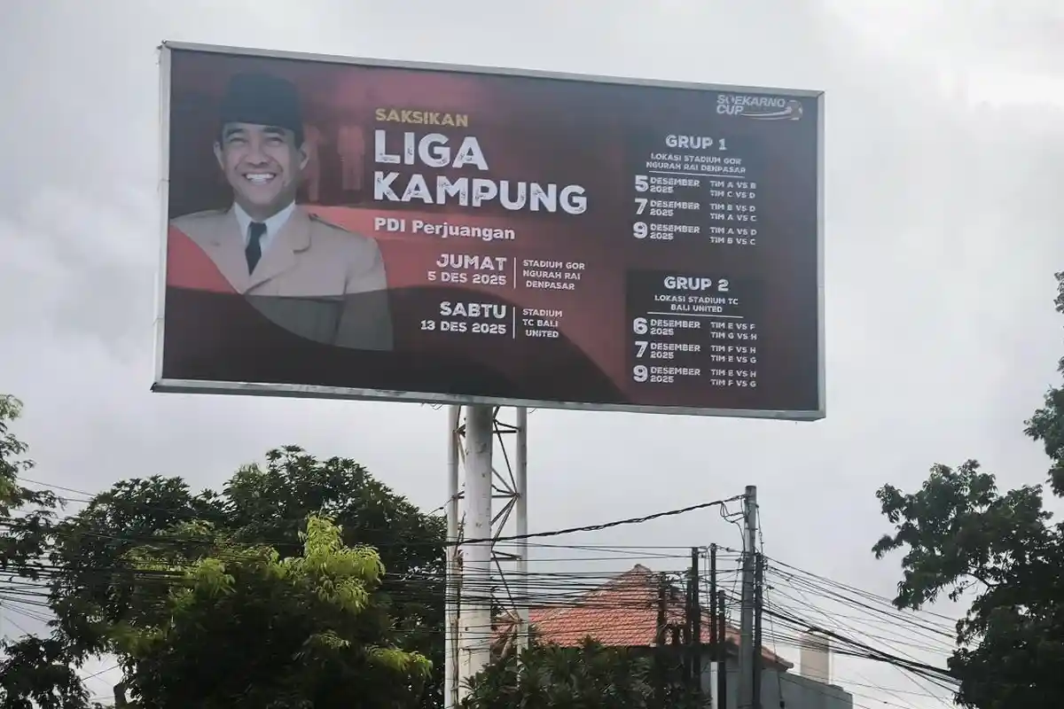 Ratusan Baliho Hiasi Pulau Bali Sambut Liga Kampung Soekarno Cup ke 2