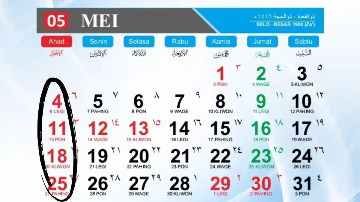 Mei 2025 Penuh Momen Spesial: Catat Hari Libur dan Hari Besarnya