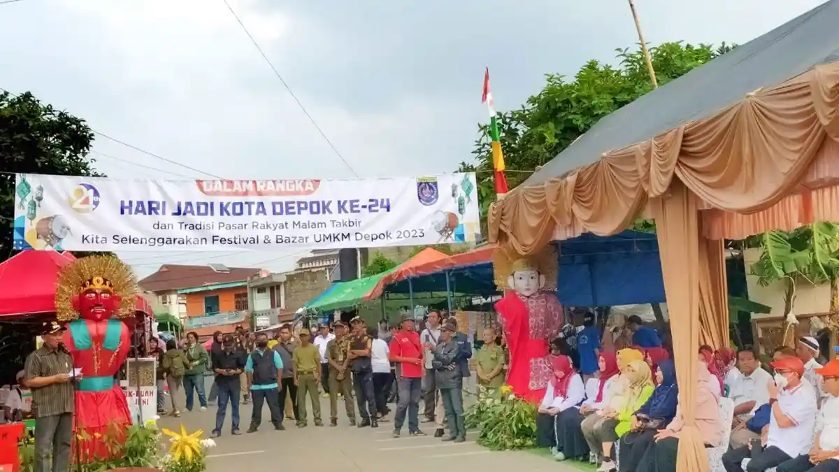 Pasar Tumpah Malam Takbiran Digelar di Jalan Naming D Bothin Depok, Ini Imbauan Supian Suri