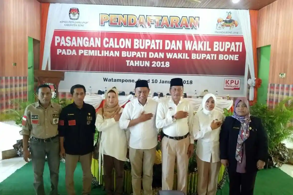 Setelah Tafaddal, Umar - Mappamadeng juga Daftar ke KPUD Bone