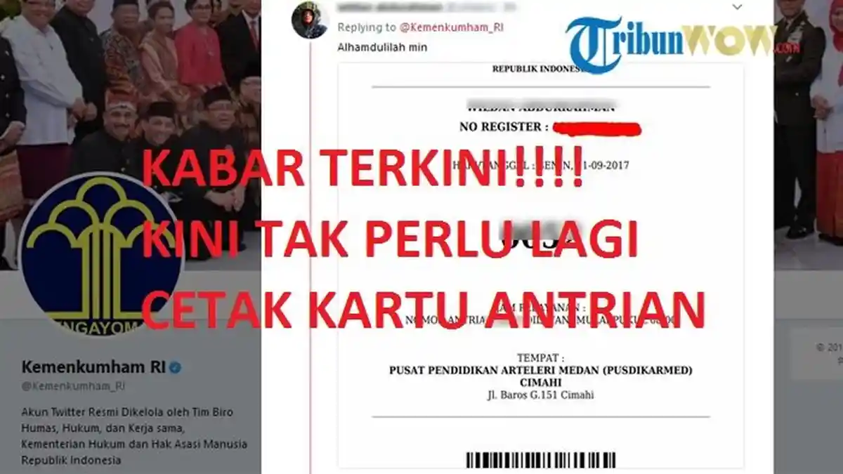 Pengumuman Dirilis di Laman CPNS Kemenkumham, Peserta Tak Perlu Lagi Cetak Nomor Antrean